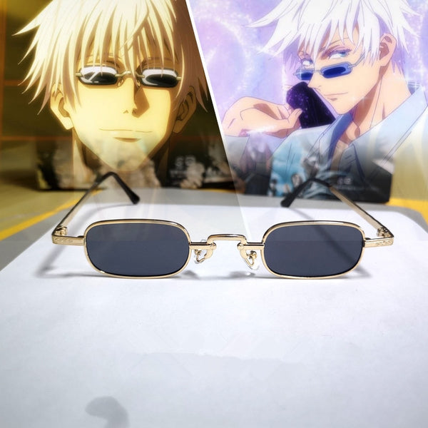 Anime Jujutsu cos Kaisen Gojo Satoru  Cosplay Costume Kids Adult Unisex Eyewear Glasses Eyeglasses Sunglasses Accessories Prop Gift