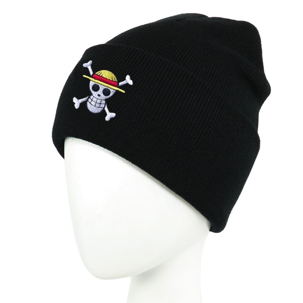 2022 Anime Beanies Hat Embroidery Knitted Hats Winter Warm Casual Skull Caps Bonnet Cotton Pirates Gorro Party Gifts