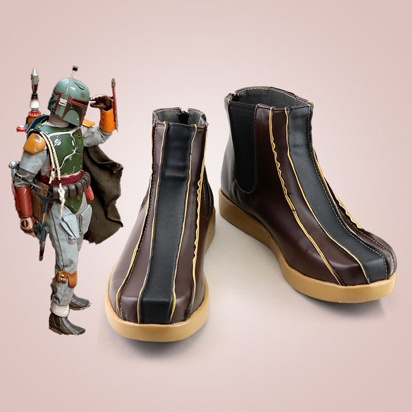 Boba COS Fett Cosplay Boots Custom Made Shoes Halloween Carnival Shoes