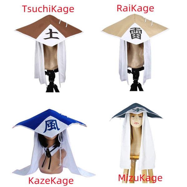 Adult Anime Cosplay/KazeKage Hat RaiKageHat MizuKage Hat TsuchiKage Hat Cosplay Hat Halloween