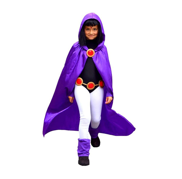 Deluxe Kids&Adult Girls Dress Titan Raven Costume for Cosplay & Halloween 4pcs/1set birthday party costume