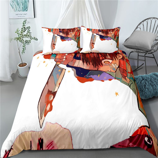 Anime Toilet-bound Hanako-Kun Home Bedding Sets  Cartoon Duvet Cover Adult Child Bed Sheet And Pillowcase Comforter Bedding Set