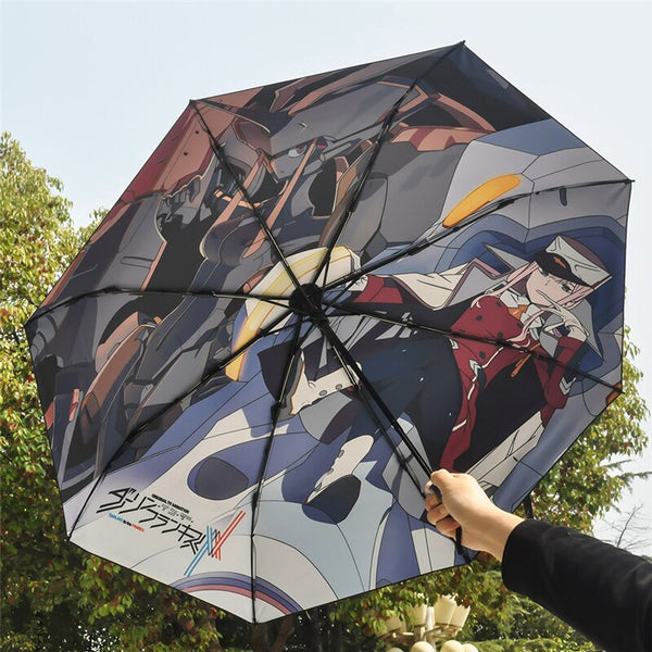 1pcs Anime Cartoon DARLING in the FRANXX 02 Printed Umbrella Sun Rain Sunshade Umbrella Cosplay Prop Decor Boy Girl Gift