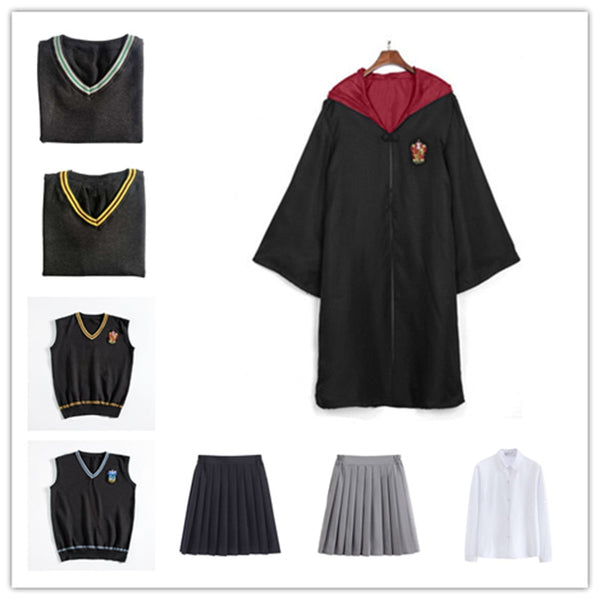 Halloween Magic robe Christmas Costume cosplay Cape scarf wizard college Harris adult children's tie clothing accessories