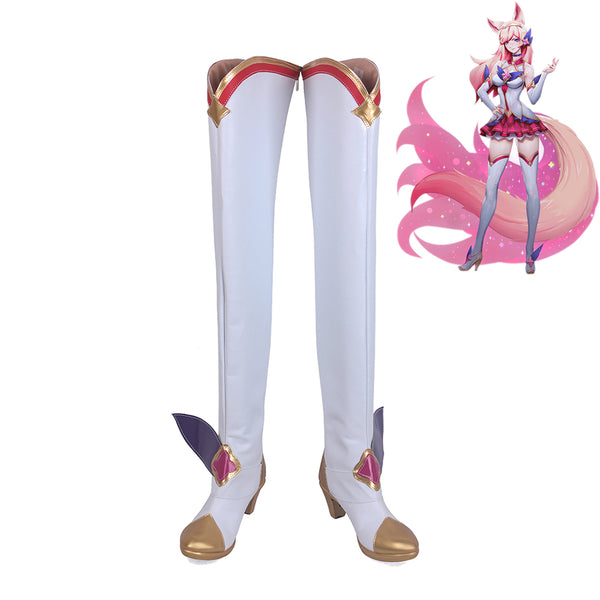 LOL League of Legends Star Guardian Ahri Skin Cosplay Shoes Women Boots