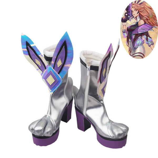 LOL League of Legends Battle Bunny Miss Fortune Shoes Cosplay Women Boots Ver1