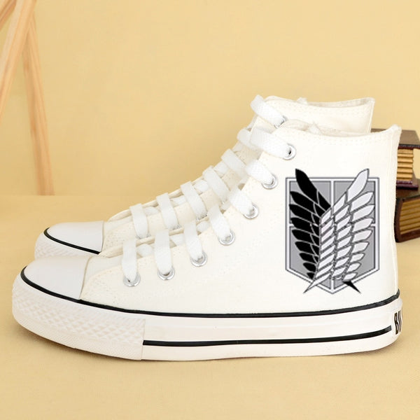 Attack on Titan Cosplay Canvas shoes High quality Custom made Shingeki no kyojin Attack on Titan Giant cosplay