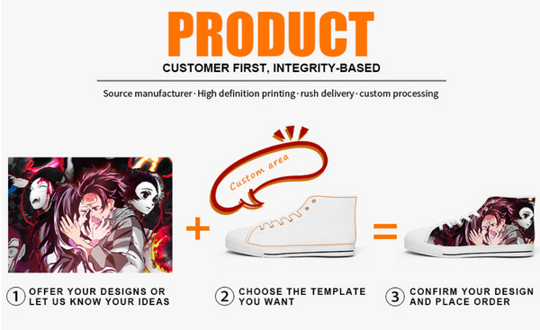 Custom Made Women Shoes Men Mid-mouth Sneakers Anime Shoes Casual Shoes Canvas Shoes Sneakers Cosplay Shoes