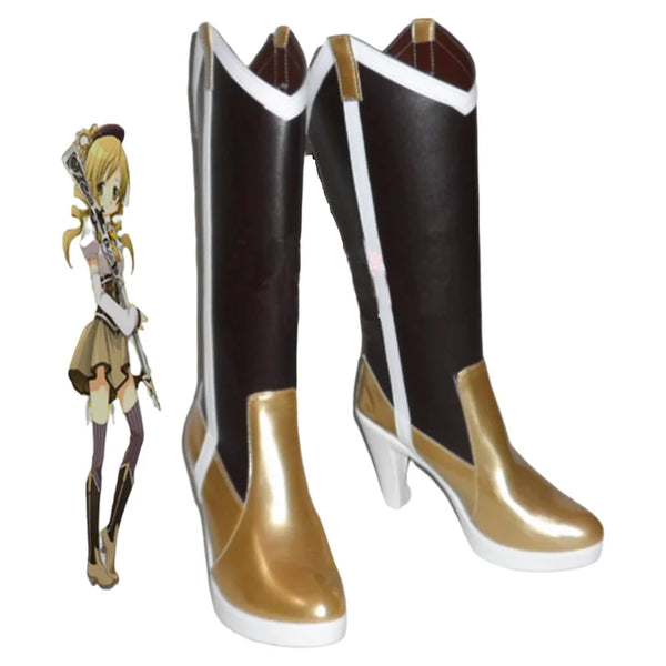 Puellala Magigi Madokaka Magica Mamimi Tomoeoe Cosplay Boots Custom Made Shoes