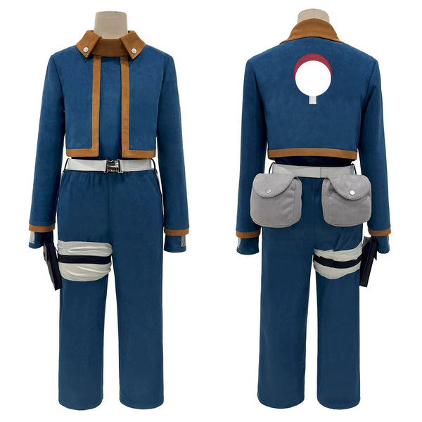 Anime Uchihaha Obitoto Cosplay Costume Top Shirt Pants Waist Bags Animation Convention Halloween Christmas Adult Version