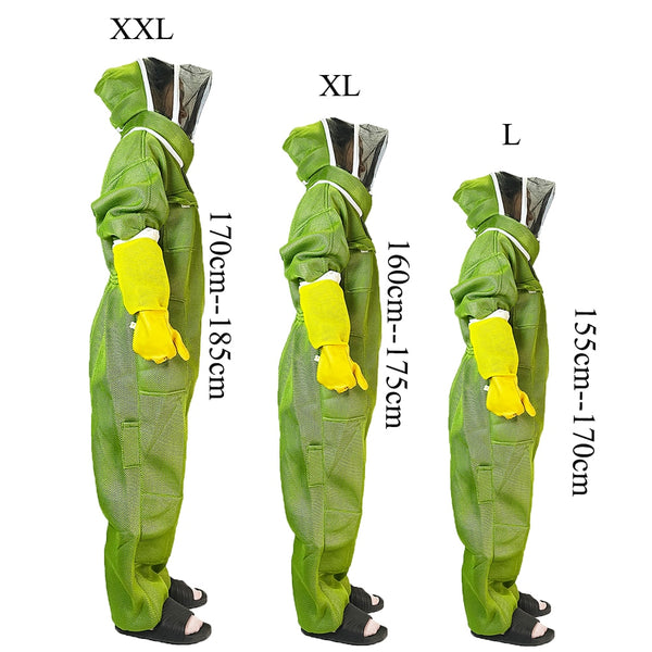 Beekeeper Cloth Suit Anti Bite 3D Breathable Clothing Custume Protection Hoodie Hat Coverall Beekeeping Bee Tools Farm Supplies