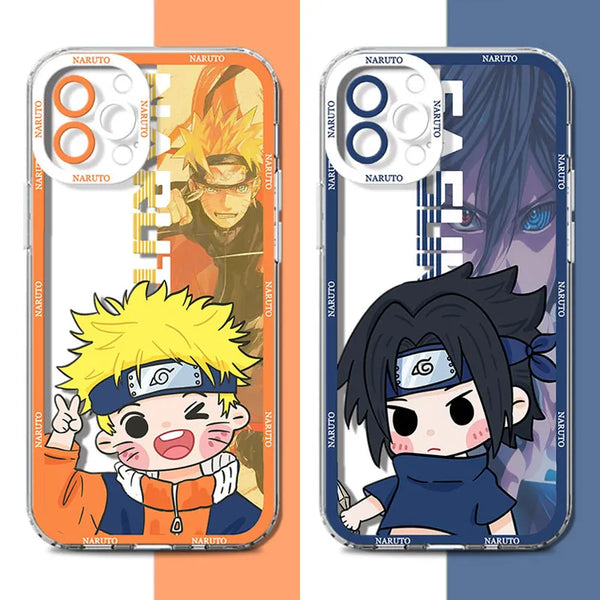 Anime Narutos Soft Silicone Case For iPhone 15 14 Pro Max 13 12 Mini 11 Pro XR XS X 8 7 6 6S Plus SE 2020 Transparent Back Cover