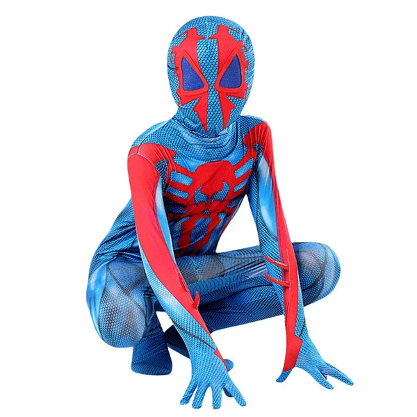 Movie Superhero Spiderman 2099 Cosplay Costume Miguel OHara Bodysuit Jumpsuit Halloween Party Costumes Suit for
