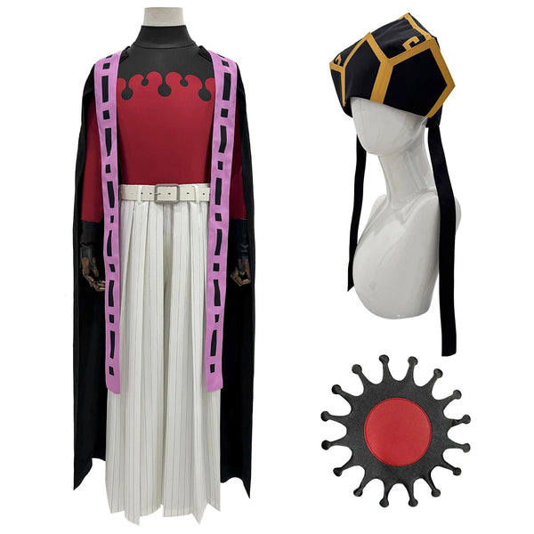 Anime Doumama Cosplay Costume Wig Hat Cloak Top Pants Belt Gloves Halloween Christmas Animation Convention Unisex