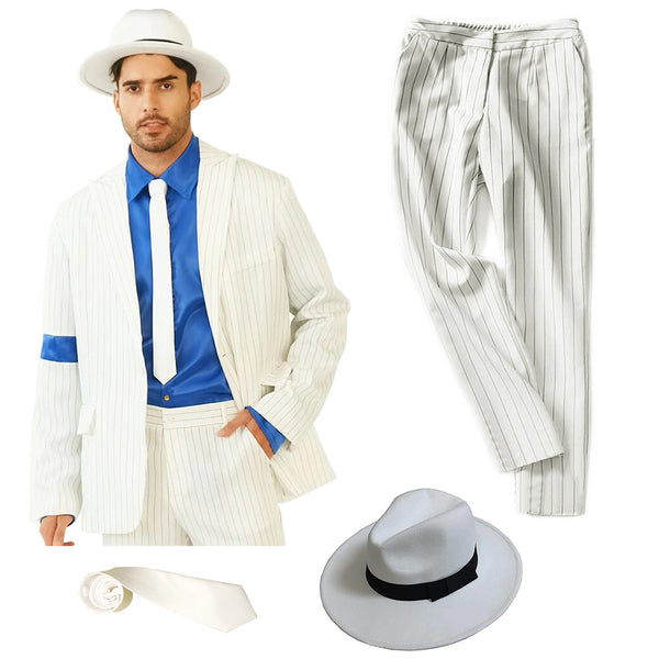 White Suit Clothing For Children And Adults Role-Playing Costumes