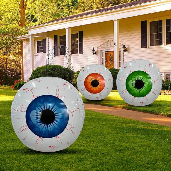 38CM/15Inch Halloween decoration balloon horror 4D inflatable eyeball Halloween theme eyeball party home decoration horror props