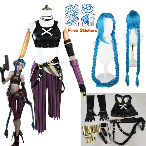 Arcanene Season 2 Leagueue of Jinxnx Legendsds LOLs Halloween Cosplay Costume Lolili Outfit Halloween Christmas Gift Cos Convention