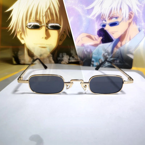Fashion Anime Jujutsu Glasses Kaisen Cosplay Sunglasses Gojo Cartoon Satoru Eyeglasses Prop Women Men Eyewear Accessories