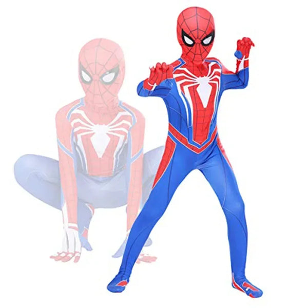 SpiderMan Costume PS4 Full Collection Set Captain America  Halloween Christmas Party Birthday Gift