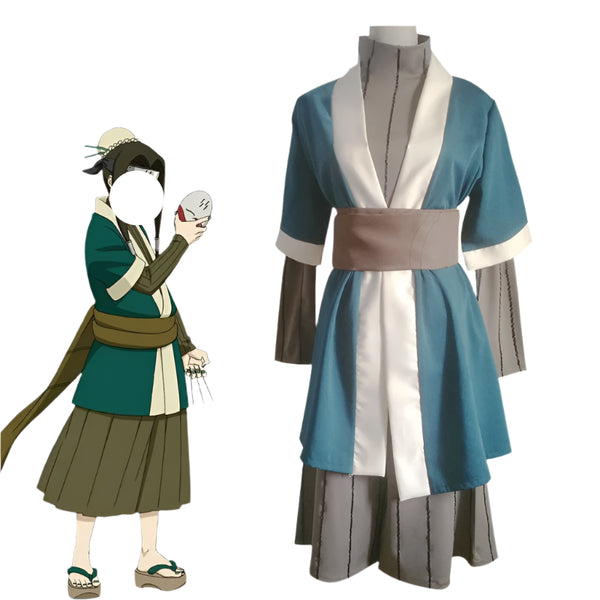 New Style Anime Hakuku Cosplay Costume Hakuku Windbreakerer kimono suit cos