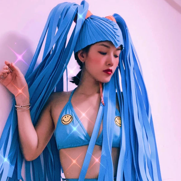 2025 Halloween Suit Sailor Cosplay Moon Exaggerated Long Wig Atmosphere Props Group Gogo Costumes Headdress Women