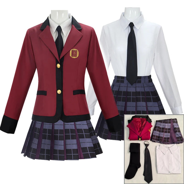 Bet Jabami Yumeko Cosplay Costume Action Version Compulsive Gambler School Ryota Suzui Uniform Halloween Costumes For Women