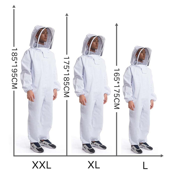 Full Body Beekeeping Clothes Professional Beekeepers Clothes Protection Beekeeping Suit Safty Veil Unisex Children Protective