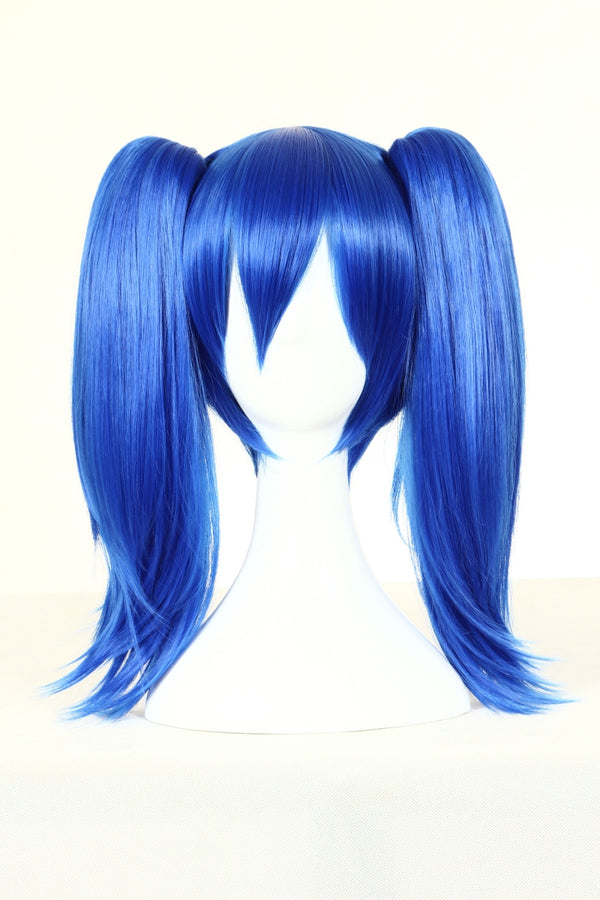 Kagerou Project Enomoto Takane Blue Curly Synthetic Hair Cosplay Perücken +Zwei Clip-Pferdeschwanz