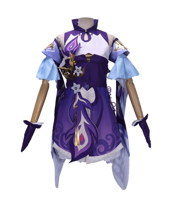 Genshins and Impacts Keqing Cosplay Costume