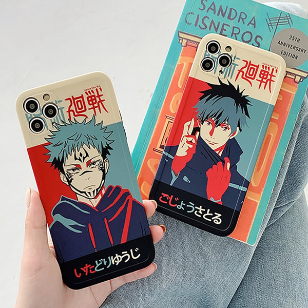 Anime Jujutsu cos Kaisen Phone Case For Iphone 14 13 12 11 Pro Max 7 8 Plus mini X XR Cartoon Gojo Satoru Soft Silicone Back Cover