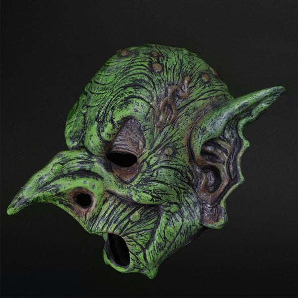 New Foam Witch Mask Green Cosplay Goblin Green Elf Scary Witch Mask Halloween Carnival Festival Party Mask Party Props