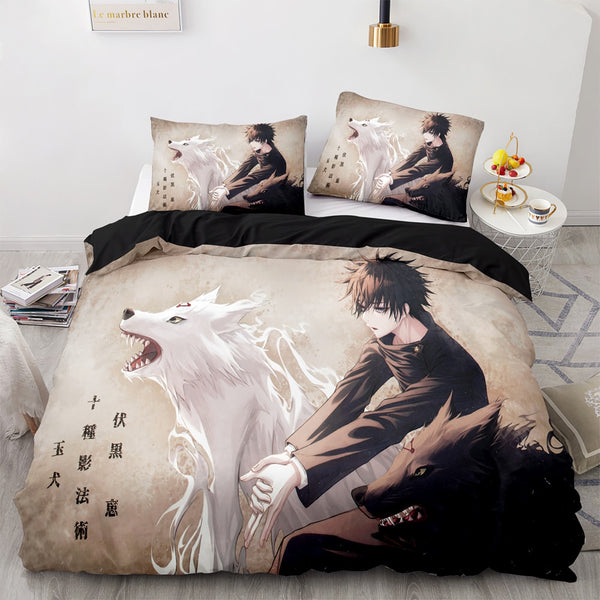Jujutsusu cos Kaisenen Bedding Set Single Twin Full Queen King Size Anime Bed Set Aldult Kawaii Kid Bedroom Duvetcover Sets 3D Print