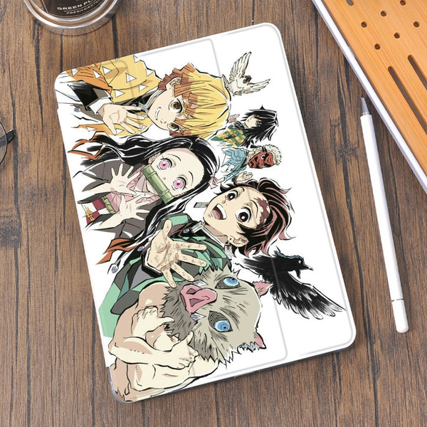 for iPad 8th Generation Case Demon Slayer Anime Cover For iPad Air 4 Pro 11 12.9 Case 2020 Mini 5 6 7th 6th Pro 10.5 Air 2 3