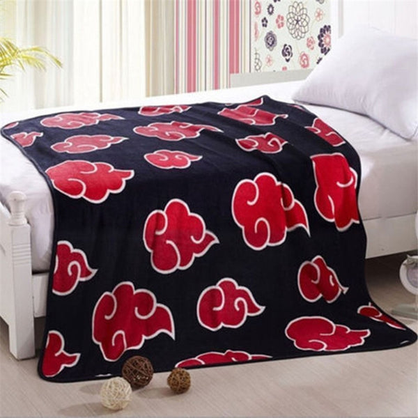 200x150cm Anime Hokage Akatsuki Blanket Mat Soft Warm Coral Fleece Throw Home Plush Bedroom Sheet Cosplay Winter Children