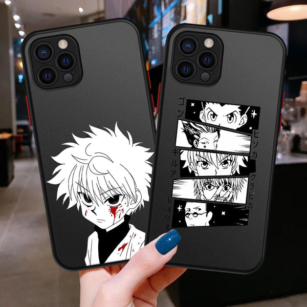 New Matte Shockproof Phone Cases for IPhone 12 11 Pro Max X XS XR 7 8 7Plus 8Plus 13 X Hunter Killua Zoldyck Anime Cover