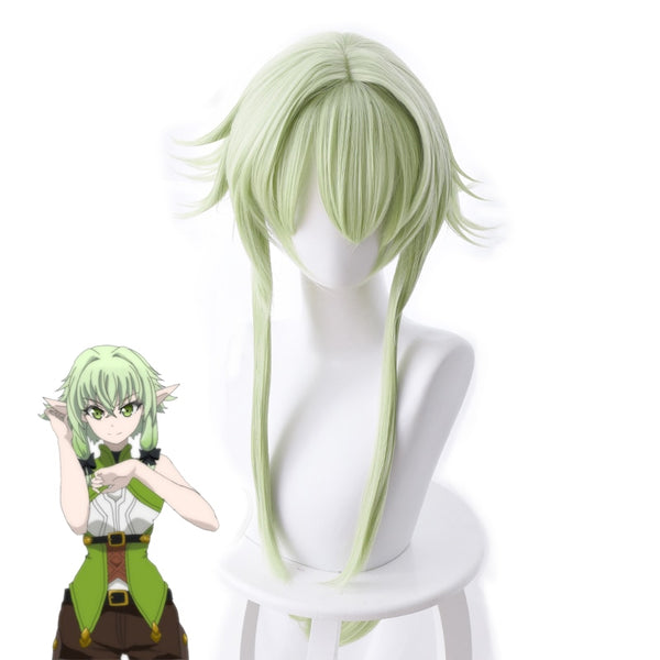 Anime Goblin Slayer High Elf Archer Yousei Yunde Long Wig Cosplay Costume Women Heat Resistant Synthetic Hair Wigs + Wig Cap
