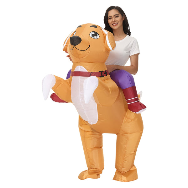 New Adult Party Cosplay Halloween Cos Costume for Man Woman Inflatable Animal Dog Costumes Birthday Gift Costumes