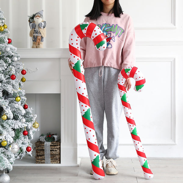 Large Inflatable Christmas Cane Christmas Decorations For Xmas Tree Ornaments Home Outdoor Decor 2022 Navidad New Year Kids Gift