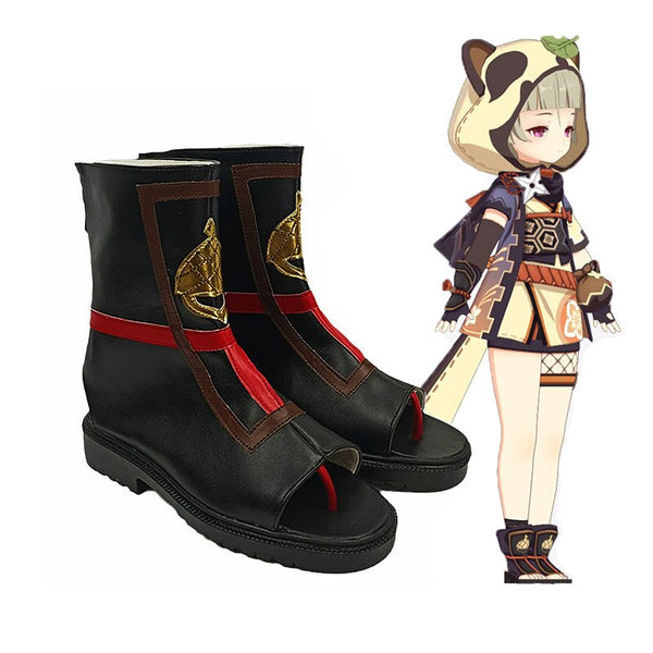 Game Genshing and Impacts Sayuyu Cos Shoes Pu Leather Comfortable Boots Highly Restored Cosplay Theme Anime halloween costume Shoes