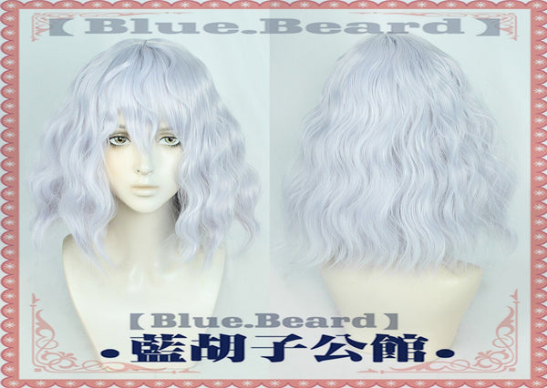 x Hunter Neferpitou Cosplay Wig Neferpitou Sliver Purple Mixed Short Curly Synthetic Heat Resistant Women Wigs + Wig Cap