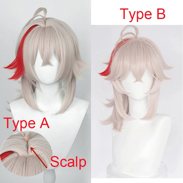 2 Type Genshin Impact Kazuha Cosplay Wig Cosplay Anime Cosplay Wigs Heat Resistant Synthetic Wigs Halloween+Wig Cap