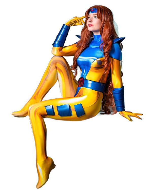 Female X cos Men Superhero Cosplay Costume Halloween Suit Zentai Bodysuit Party Jumpsuits