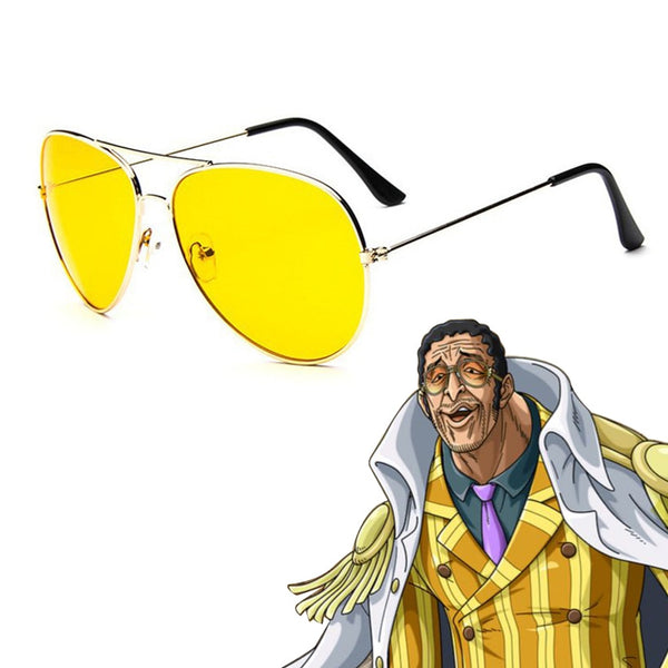 Anime Characters Navyvy Admiralal Borsalinono Cosplay Glasses Yellow Sunglasses Eyewear Props