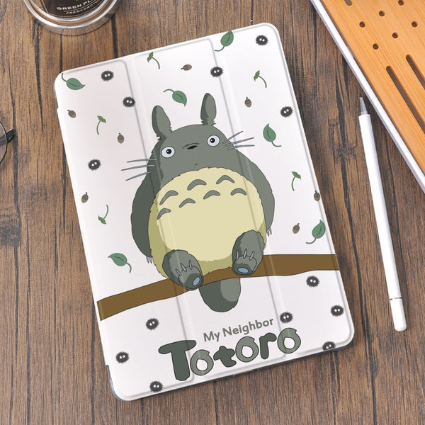 Anime Totoro for iPad Air 4 Case Cute Pro 11 2021 9th Generation Funda with Pencil Holder Mini 6 10.2 8th Air 2 Pro 12.9 Coque