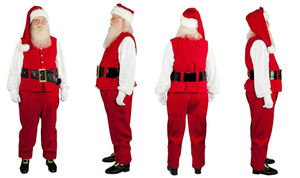 Women Men Santa Claus Costume Velvet Santa Suit Christmas Costumes Outfit Party Suit for Adults
