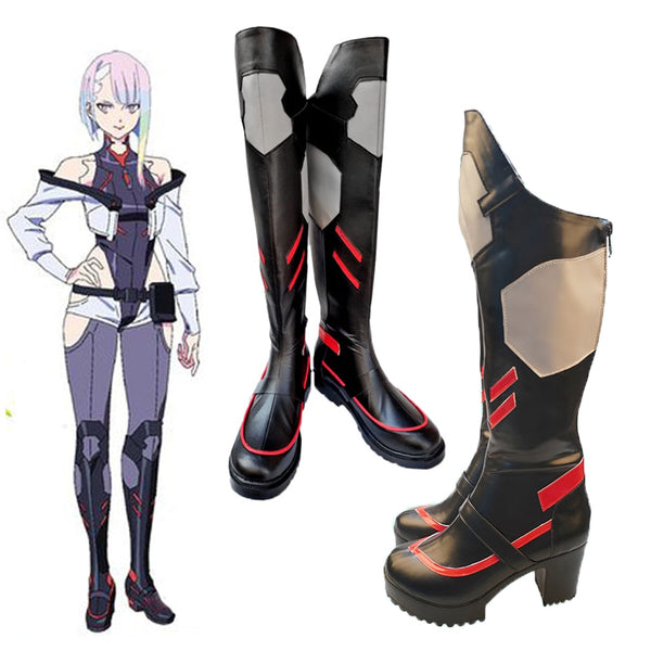 Anime Cyberpunk Edgerunners Lucy Cosplay Shoes Anime Cyberpunk Cosplay Lucyna Cosplay Boots Unisex Role Play Any Size Shoe