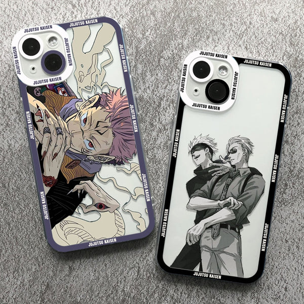 Anime Jujutsu cos Kaisen Phone Case For iPhone 14 13 12 11 Pro Max Mini XS X XR SE 7 8 Plus Soft Cover