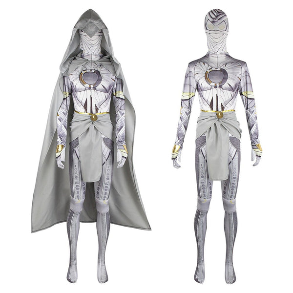 Moon Cosplay Knight Hot Anime Movie Full Set Jumpsuit for Adult Unisex Halloween Party Cosplay Costume Masquerade Uniform Stock