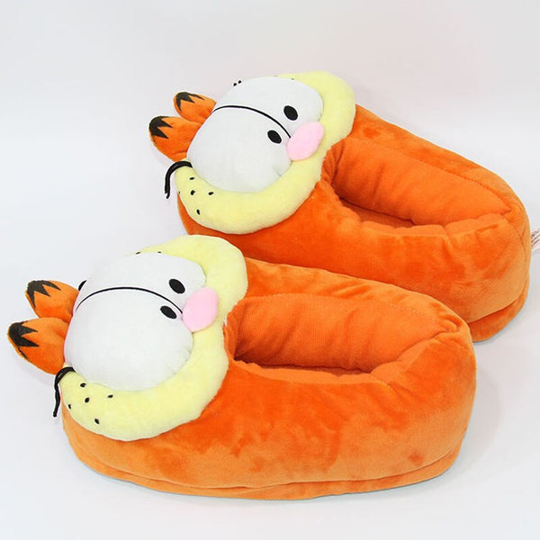 28cm Winter Plush Cotton Slippers Anime Cosplay Cartoon Graphics Men and Women Slippers Adult Indoor Shoes Slippers Toys
