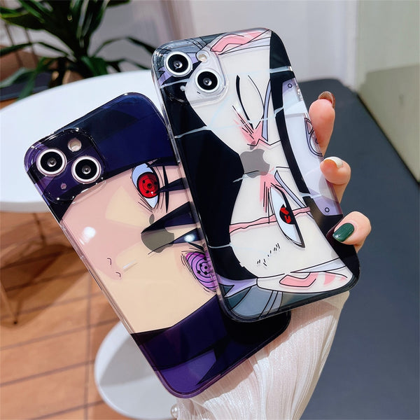 Hot Japan Cartoon Anime Hatake Kakashi Uchiha Sasuke Phone Cases for IPhone 13 14 Pro Max 12 11 Pro Max Sotf Imd Back Cover